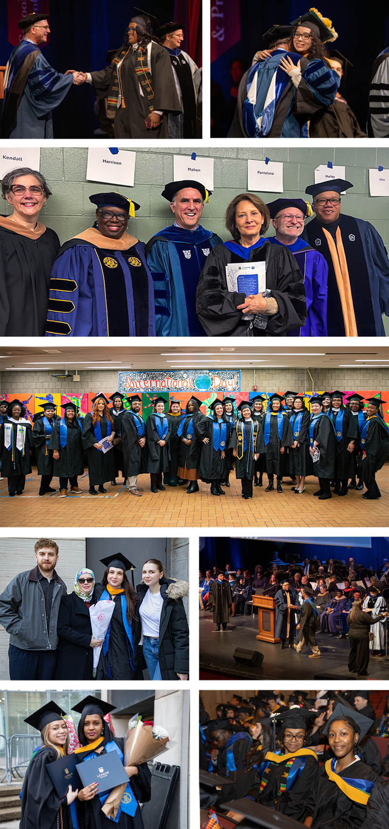 Collage of graduation images