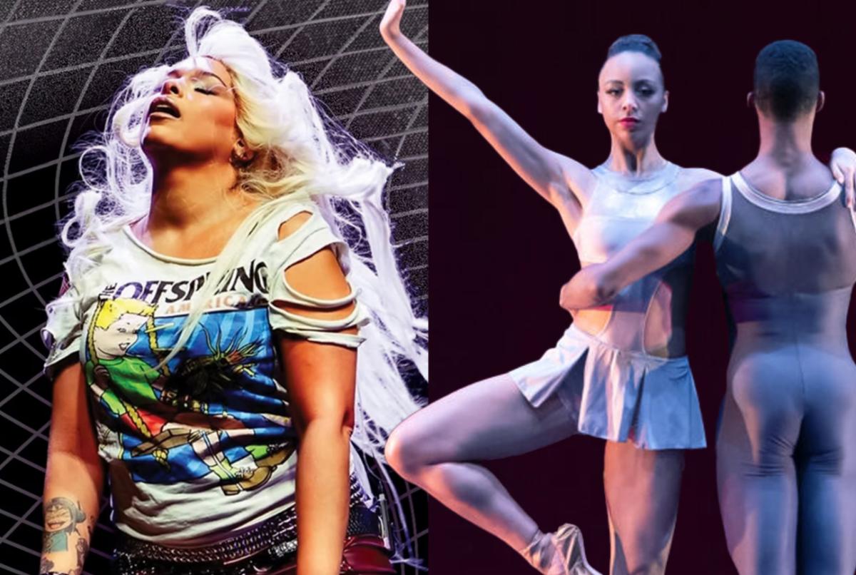 Collage of photos of performers