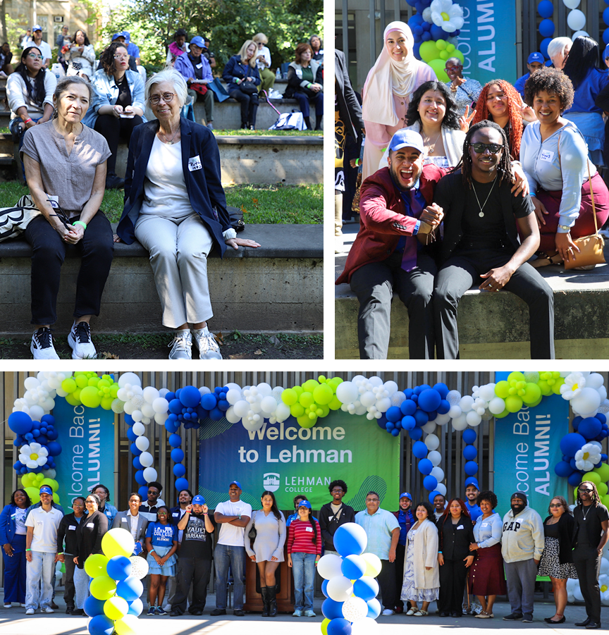 Collage of Lehman alumni photos
