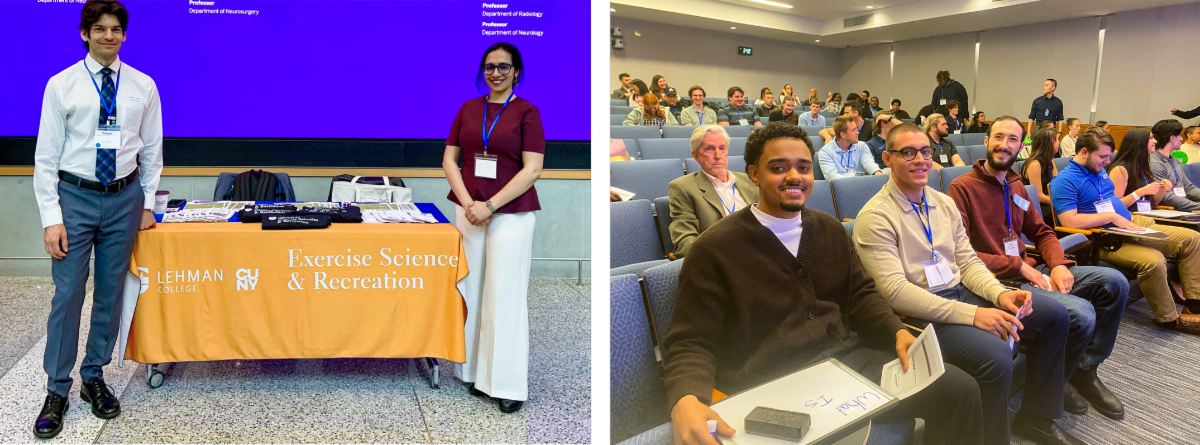 Sid by side image of Health Sciences and Recreation table and group