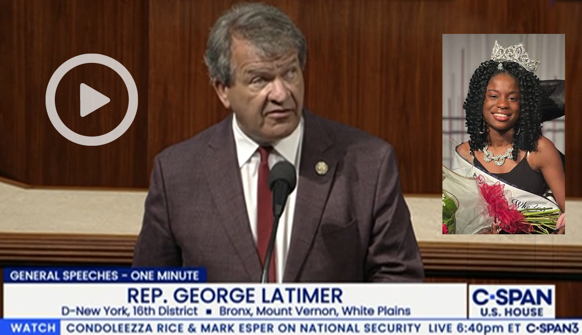 George Latimer at podium Clickable Video Still