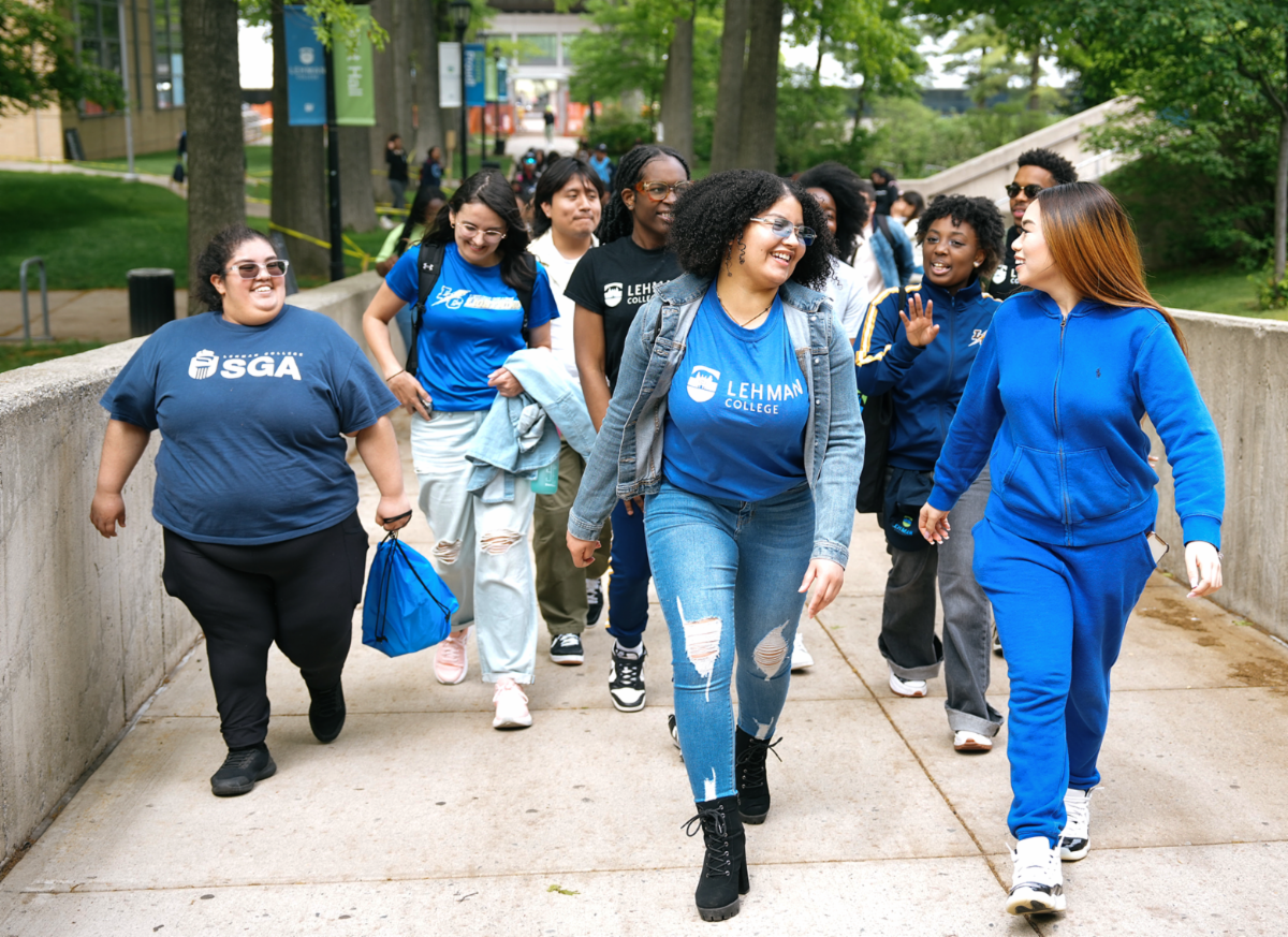 Lehman Students Walking