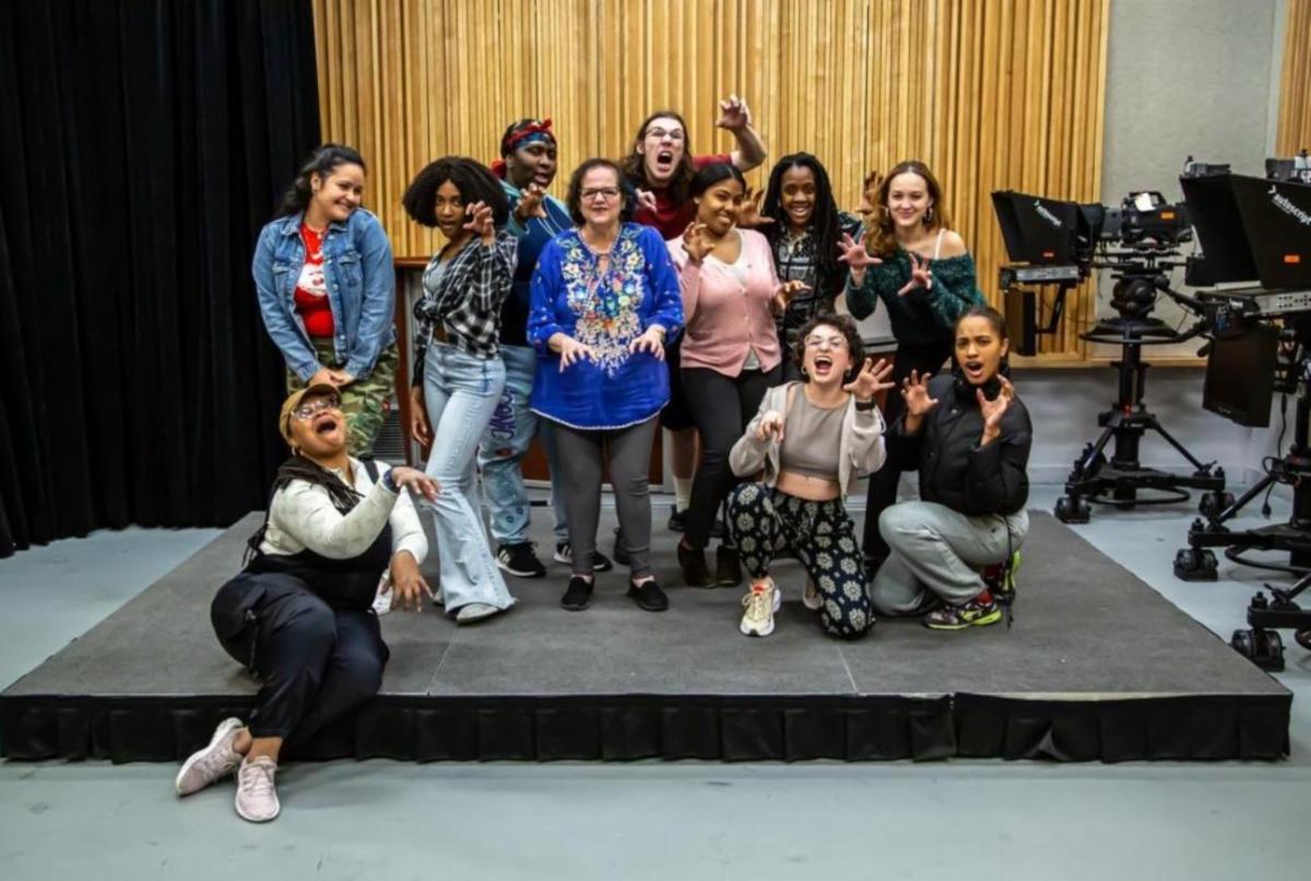 Group photo of Professor Penny Prince and the cast of Daniel in the Lion’s Den 