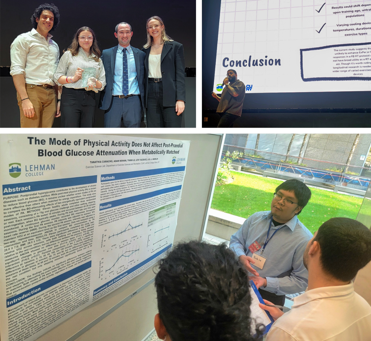 Collage of conference views