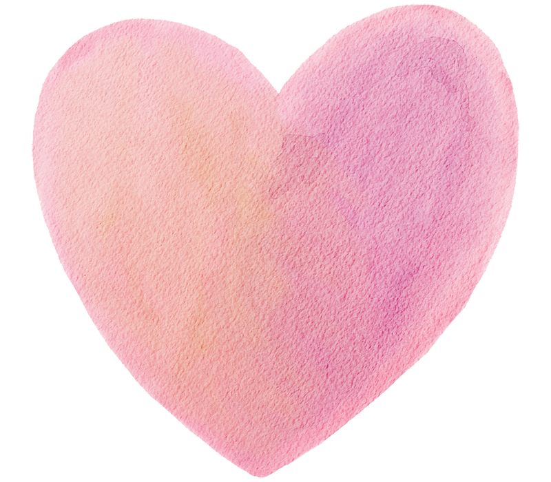 Watercolor Painting of a Valentine's Heart