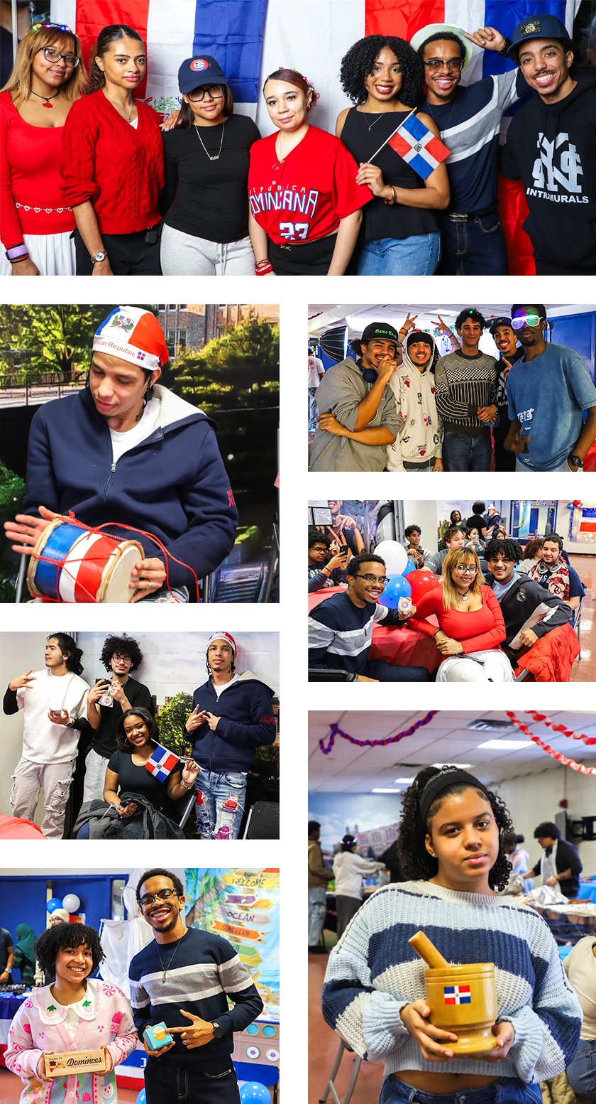 Collage of fun and festive student photos