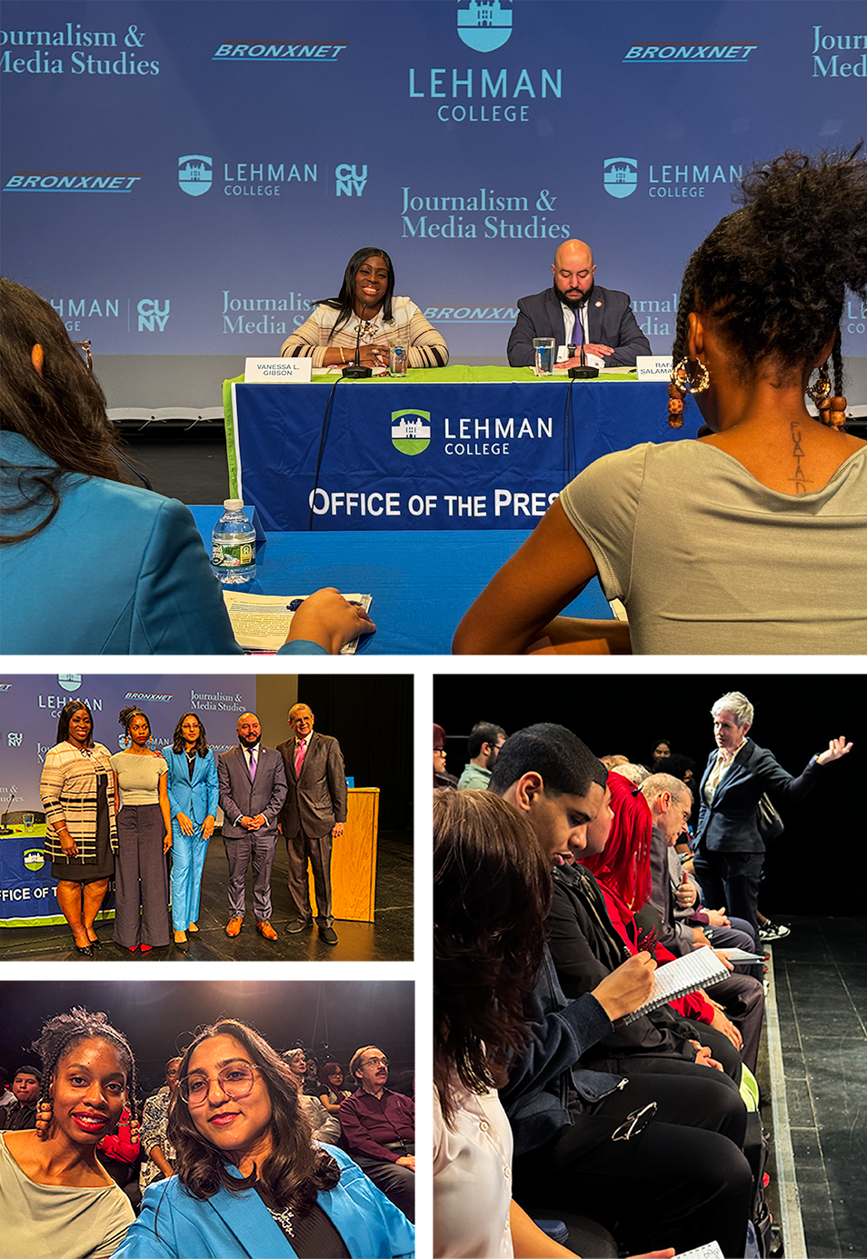 Photo collage of Bronx Borough President Forum 