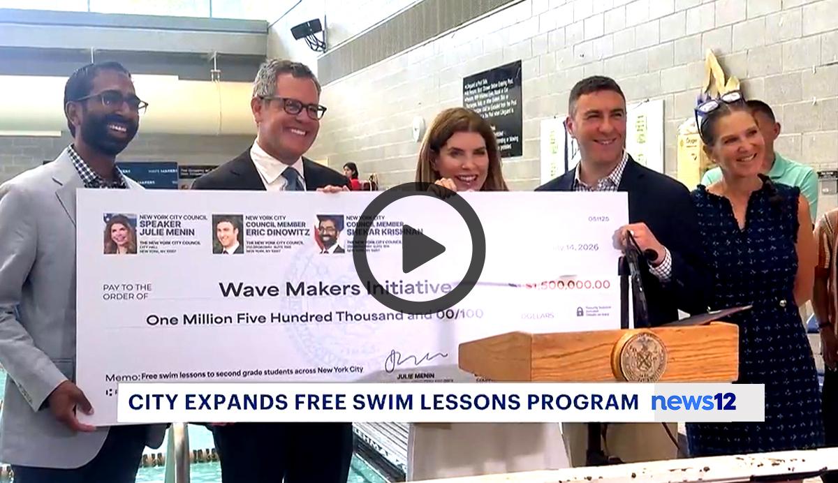 Politicians with Giant Check Clickable Video Still