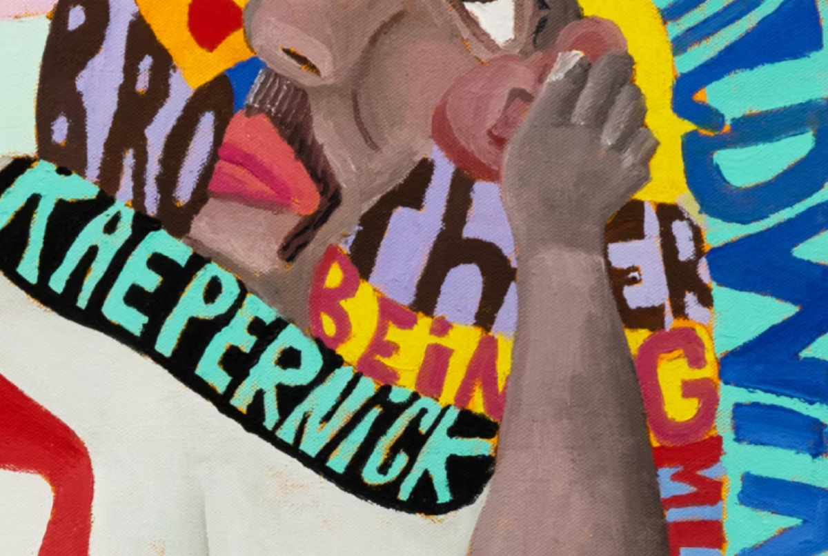 Detail from Kaepernick III by Peter Williams