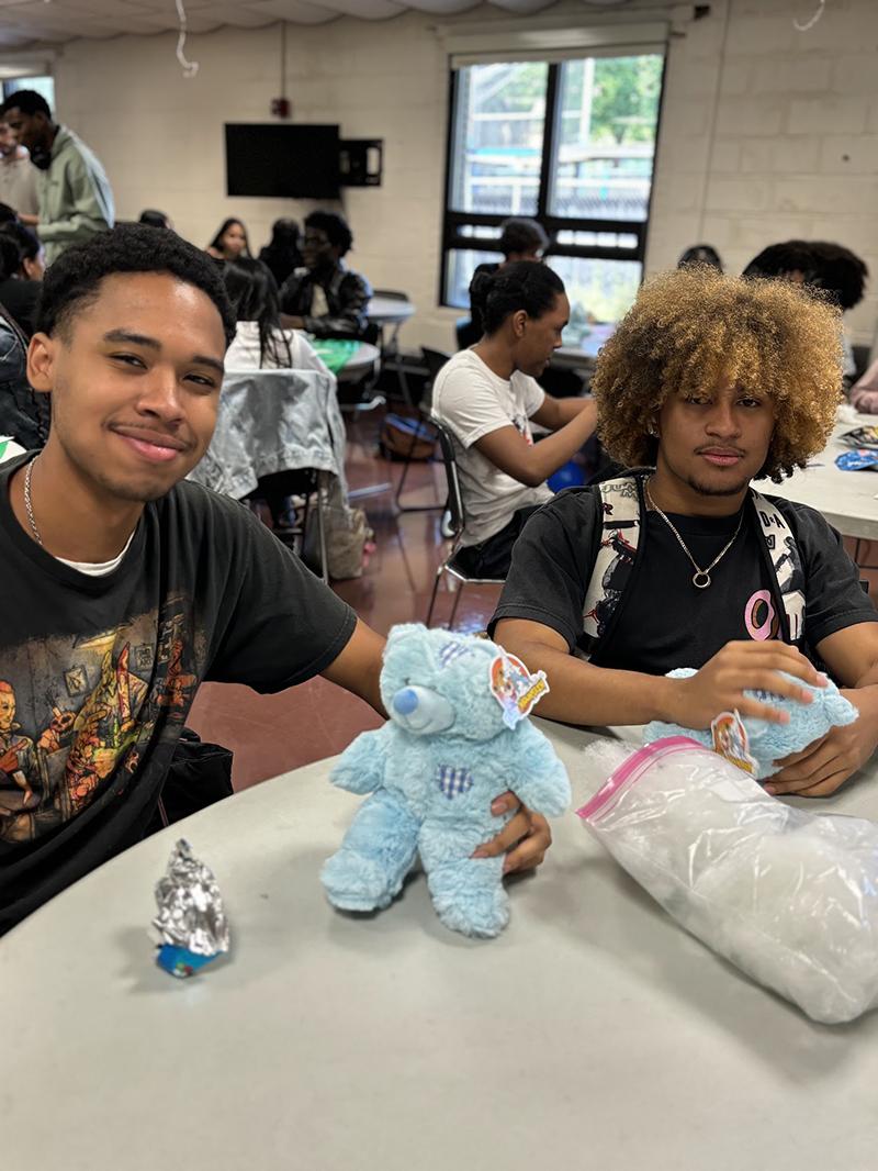 Students with Blue Bears