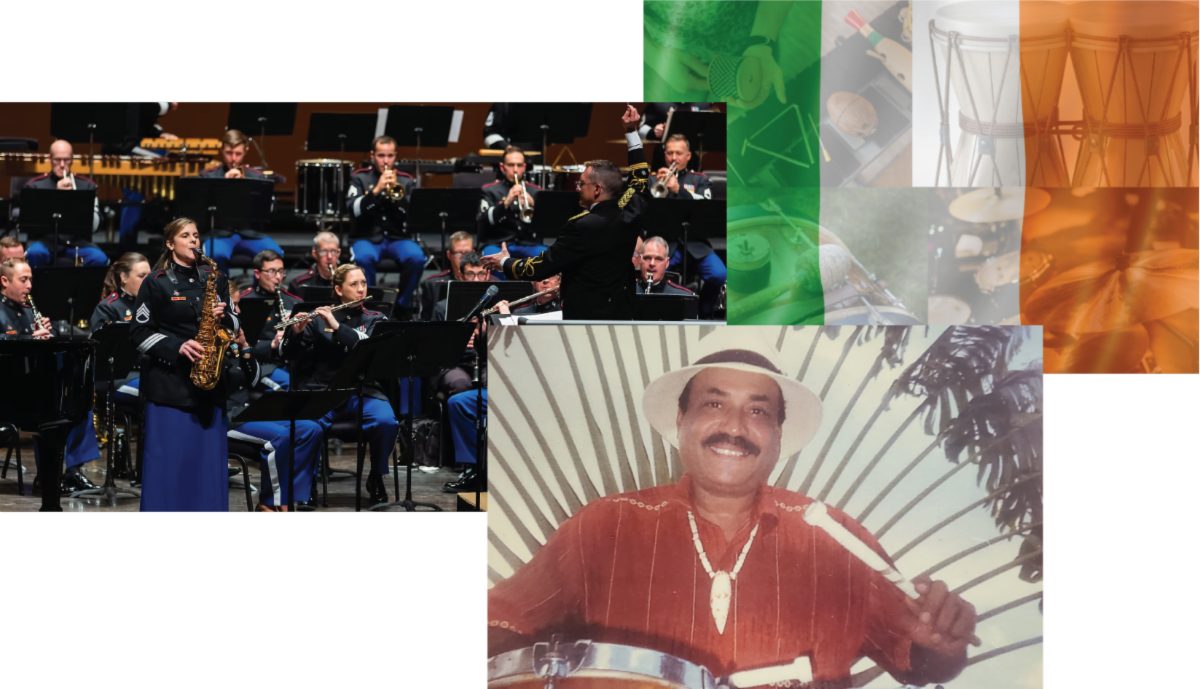 Collage of concert photos