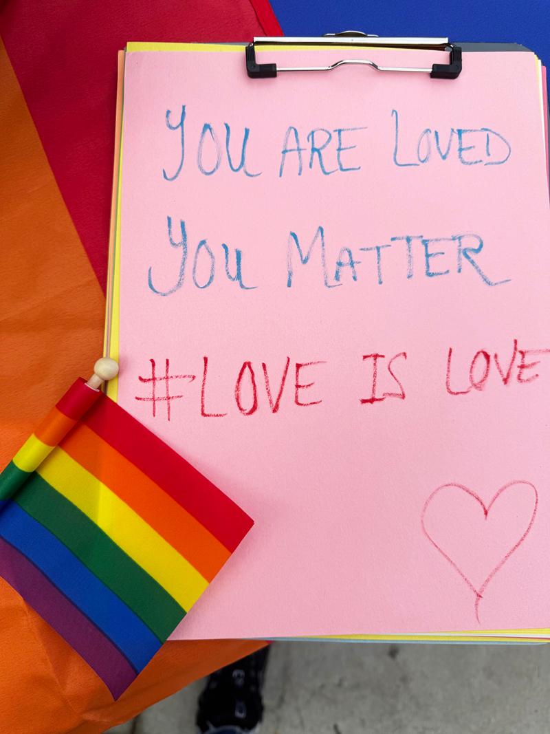 Photo of note reading you are loved you matter 