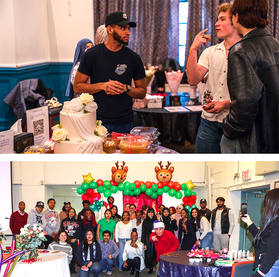 Collage of festive photos