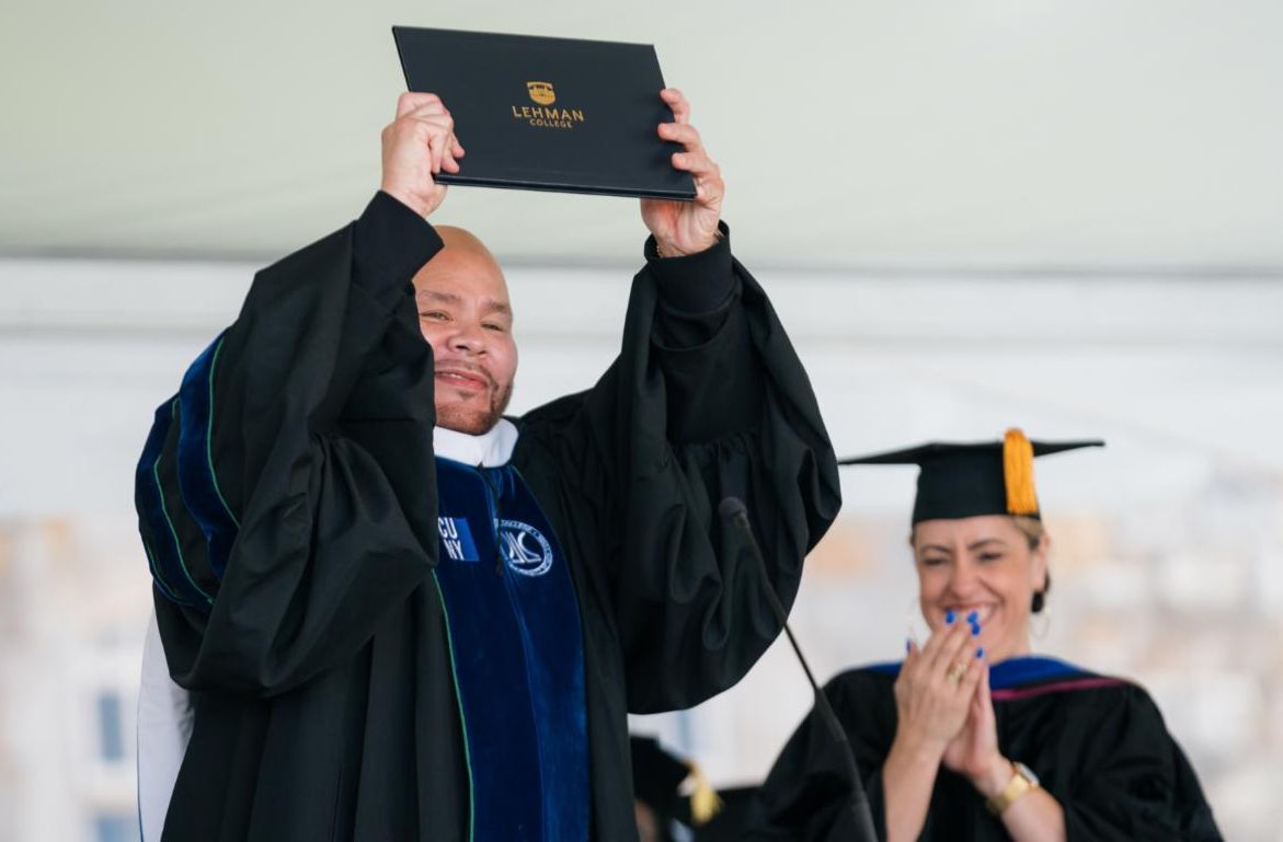 Fat Joe Holding Up Diploma