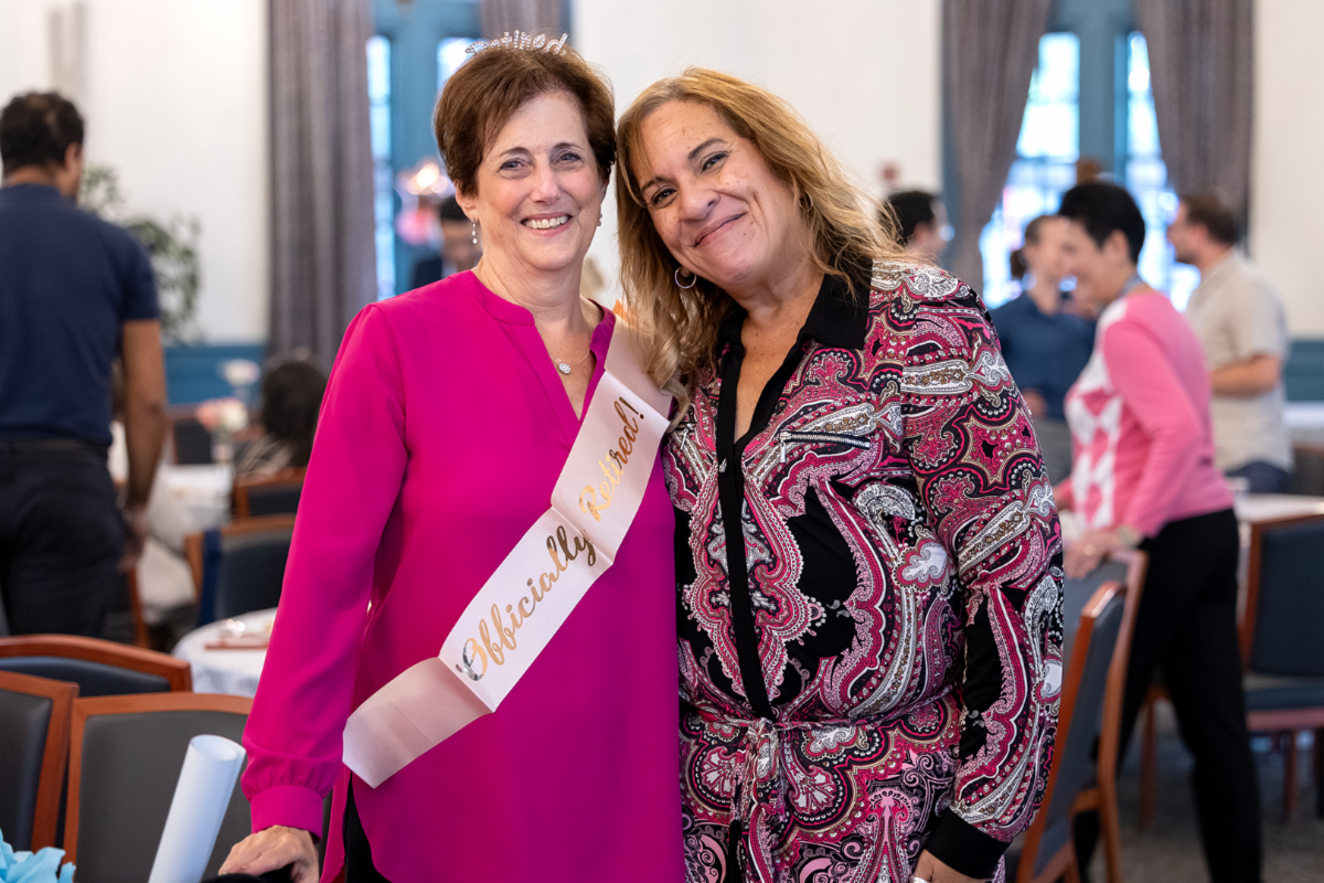 Image of Director of Admissions Laurie Austin at her retirement celebration