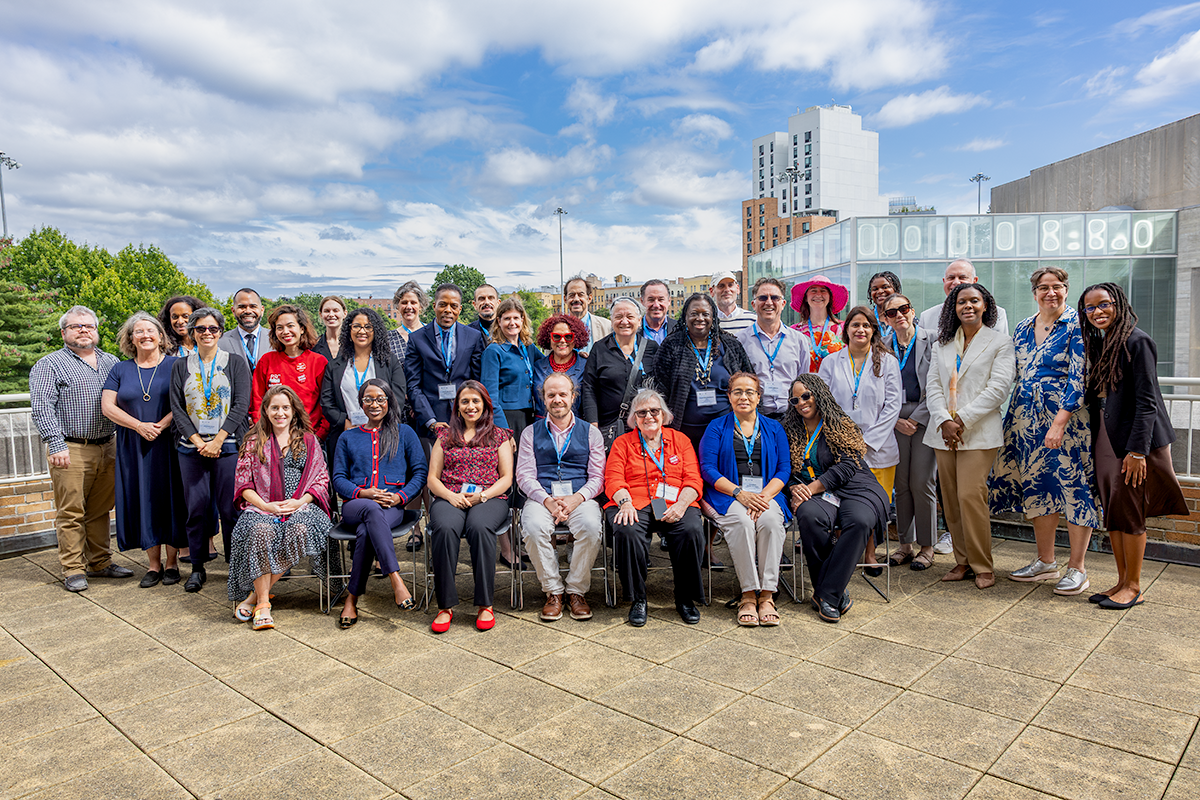 Group photo of Lehman's newest faculty members