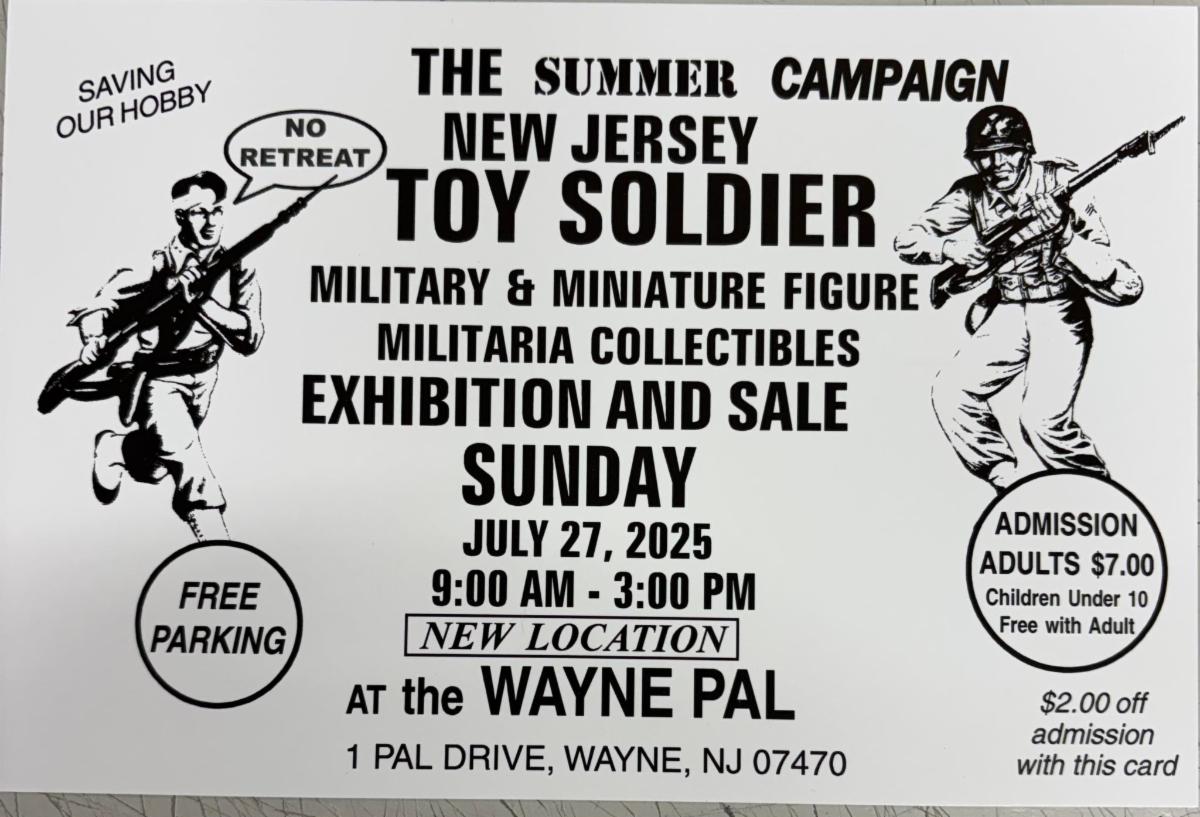 The Summer Campaign New Jersey Toy Soldier exhibition and sale