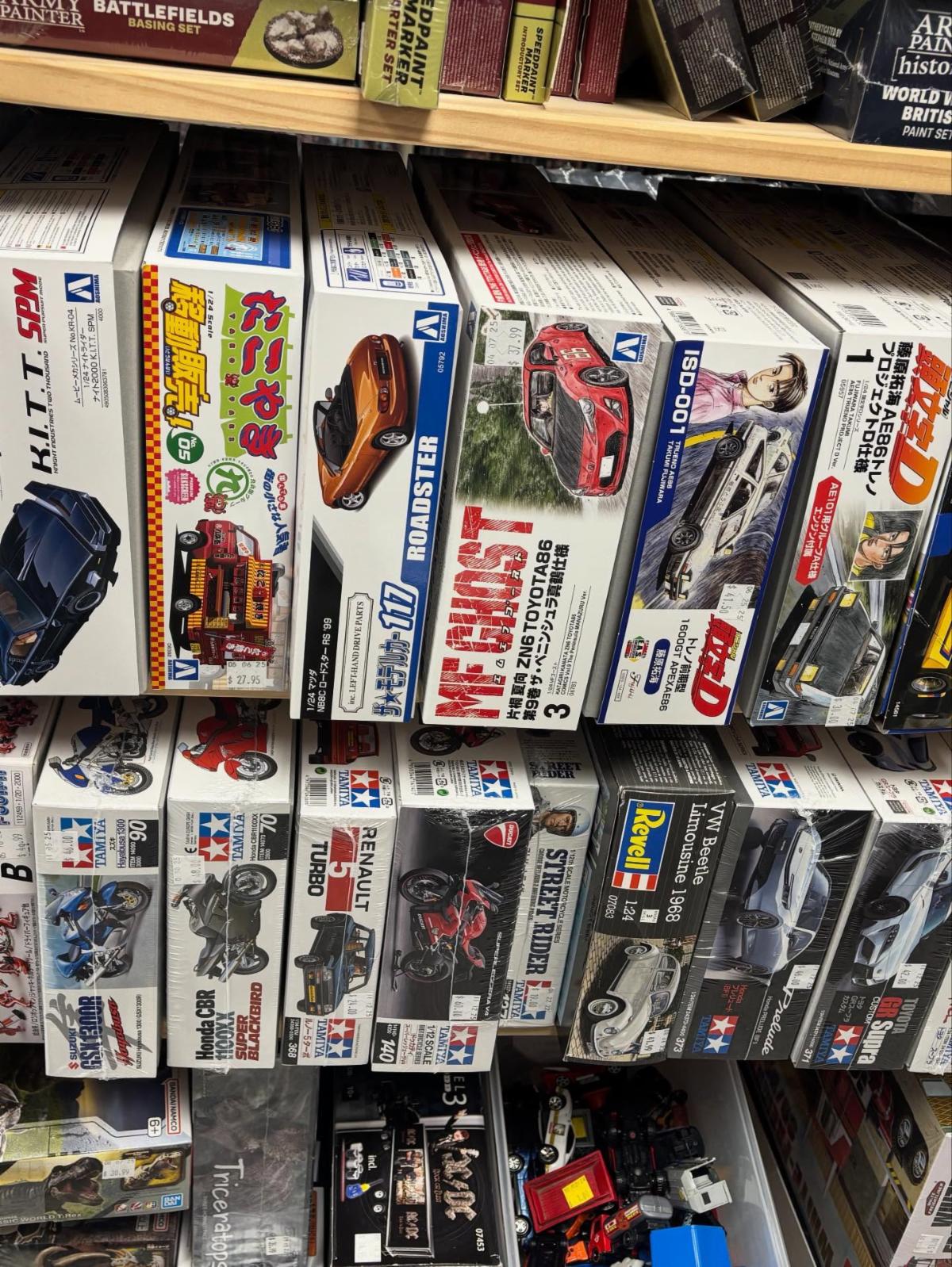 cars, motorcycles and truck models