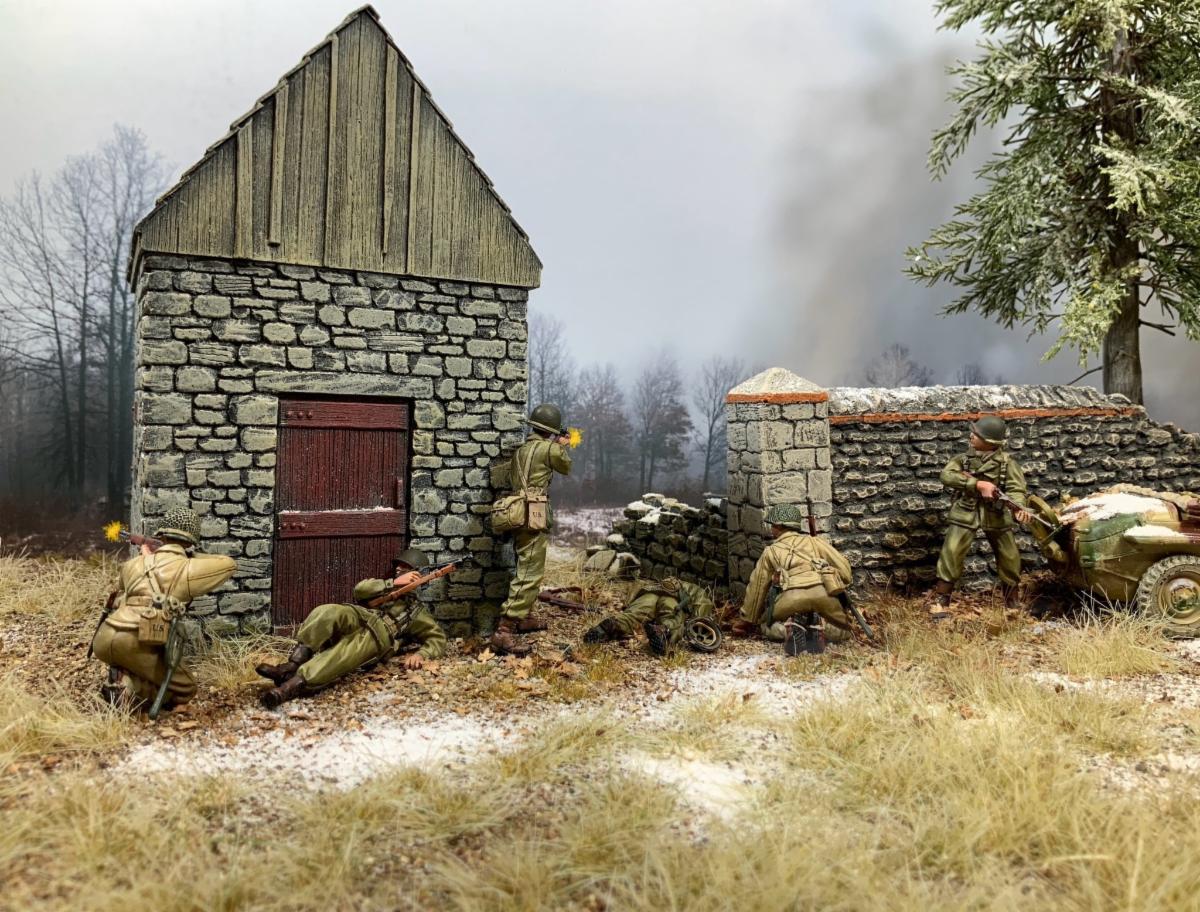 WW2 battle scene