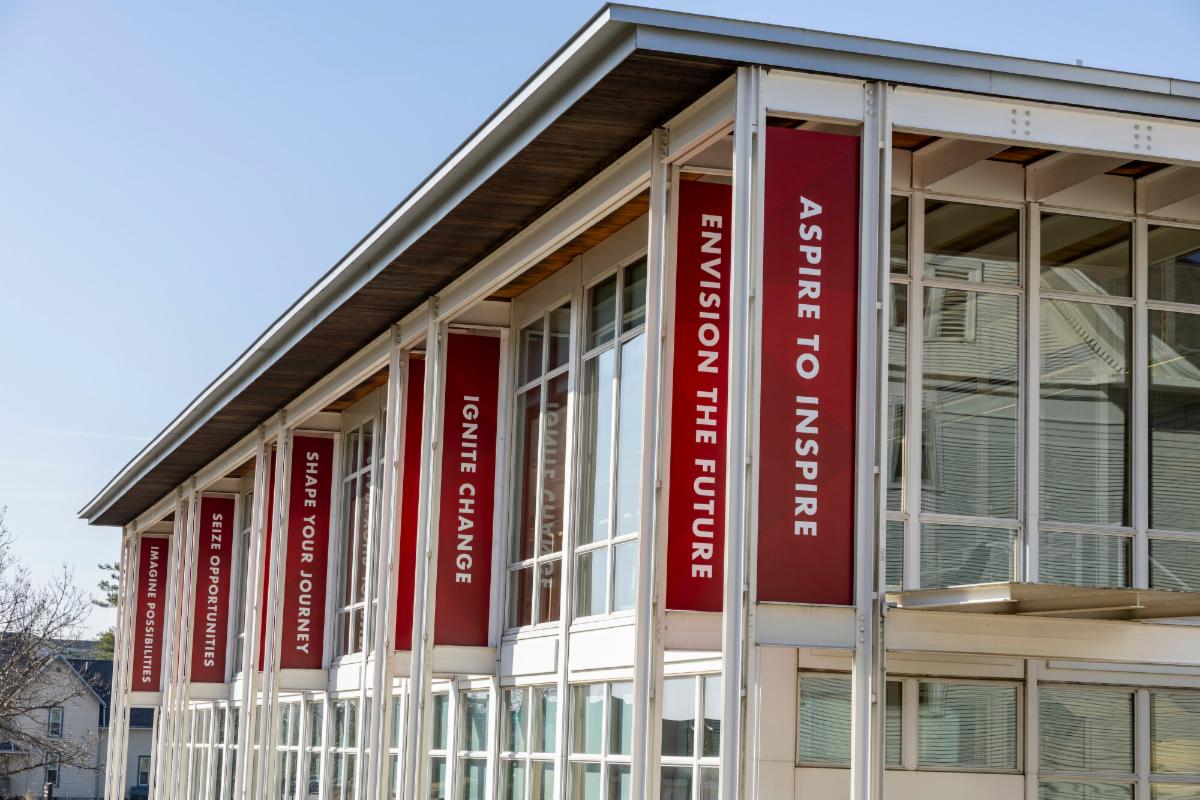 Exterior of the John C. Chrystal Center at Grinnell College