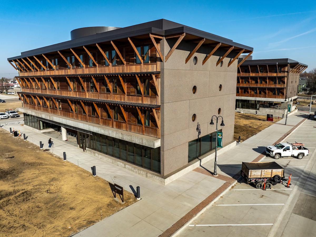 Renfrow Hall Drone Image from the South