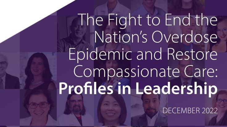 title of report with tiles of people and purple overlay