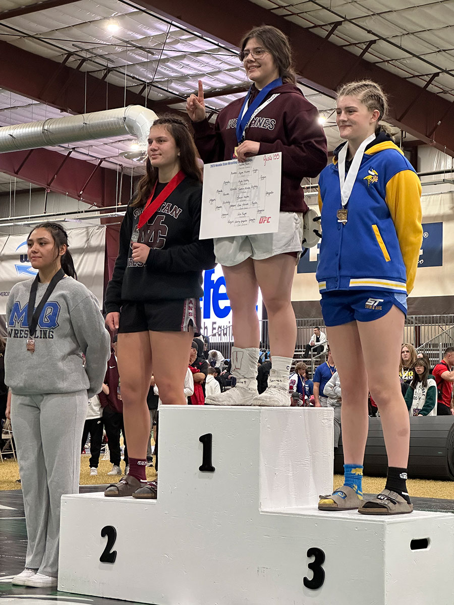 Diem Johnson third place Nevada Wrestling States 2025
