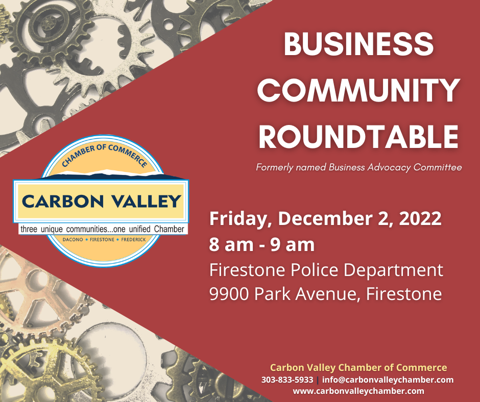Check out the latest Carbon Valley Chamber News!