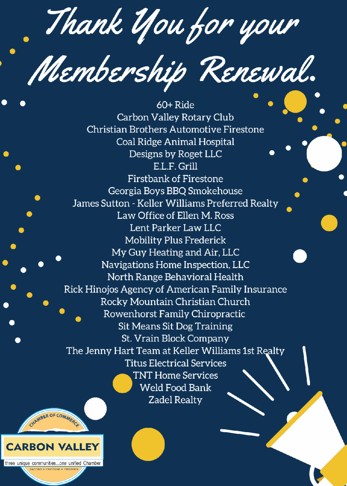 Check out the latest Carbon Valley Chamber News!