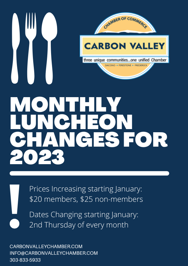 Check out the latest Carbon Valley Chamber News!
