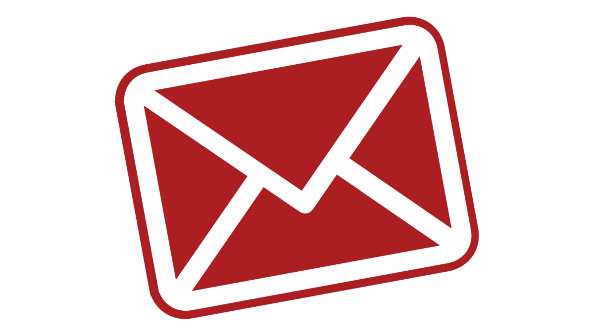 vote by mail red envelope with margins