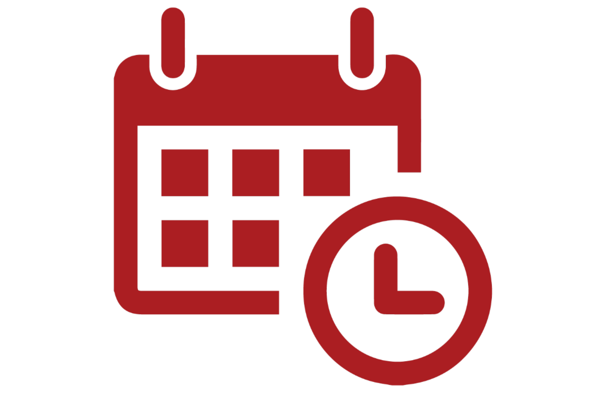 early voting icon red with margins