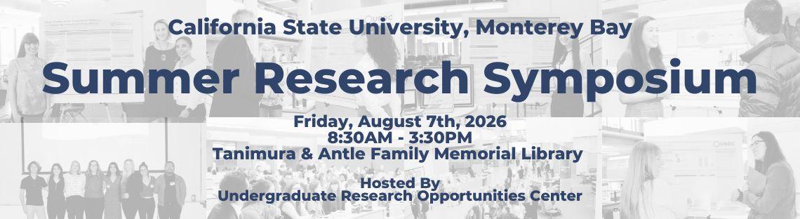 decorative banner for summer research symposium