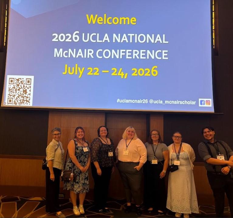 group picture of students at the UCLA McNair conference