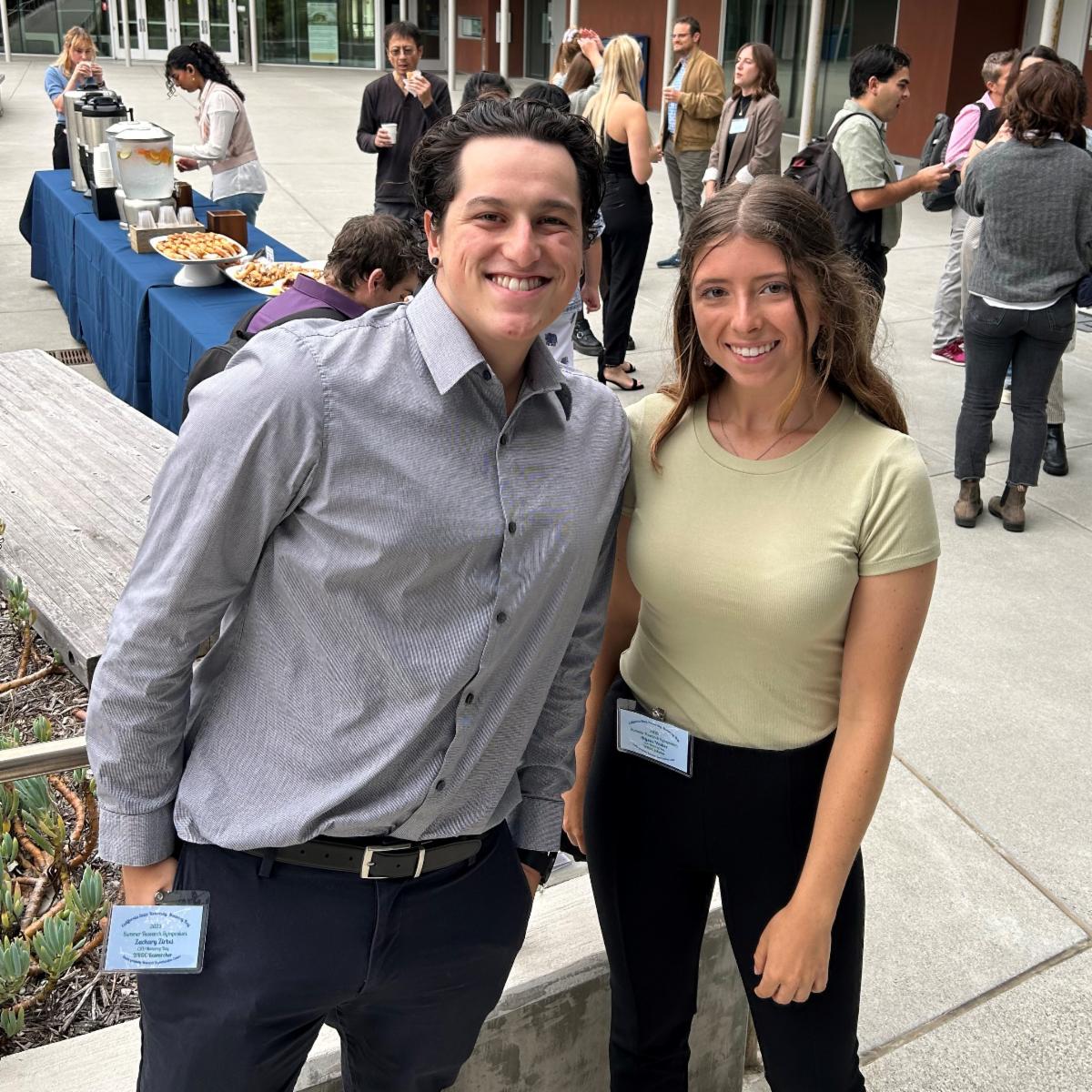 Zach and Alyssa pose for a picture