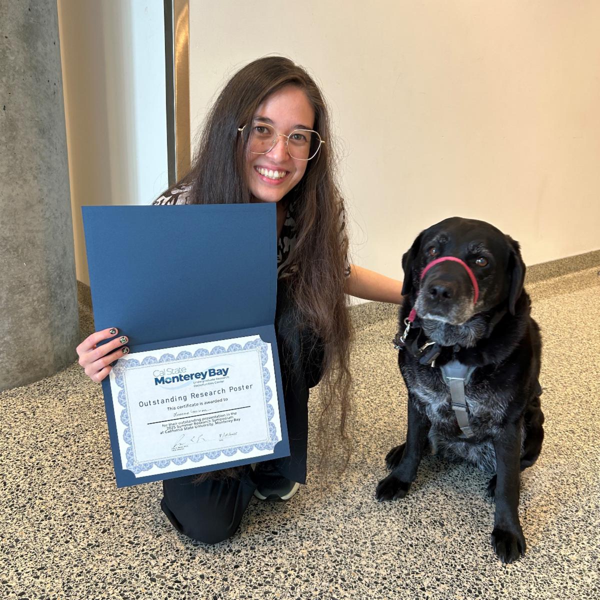 Leanne Miron wins Award.JPG