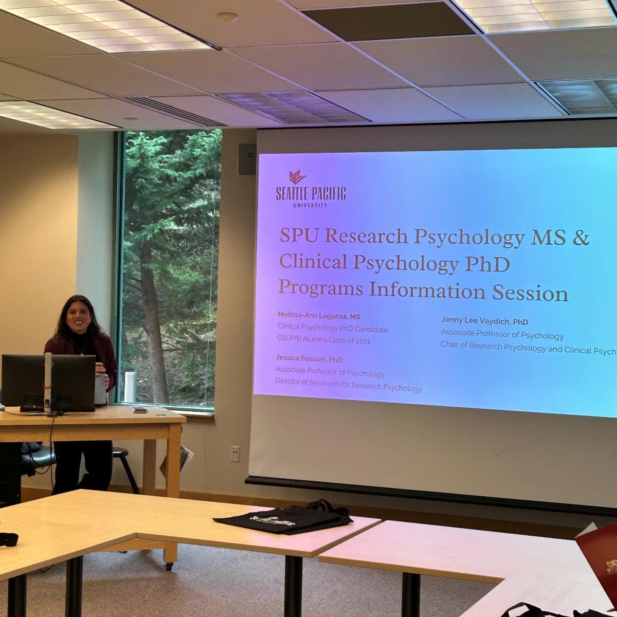 Melissa-Ann Lagunas presenting