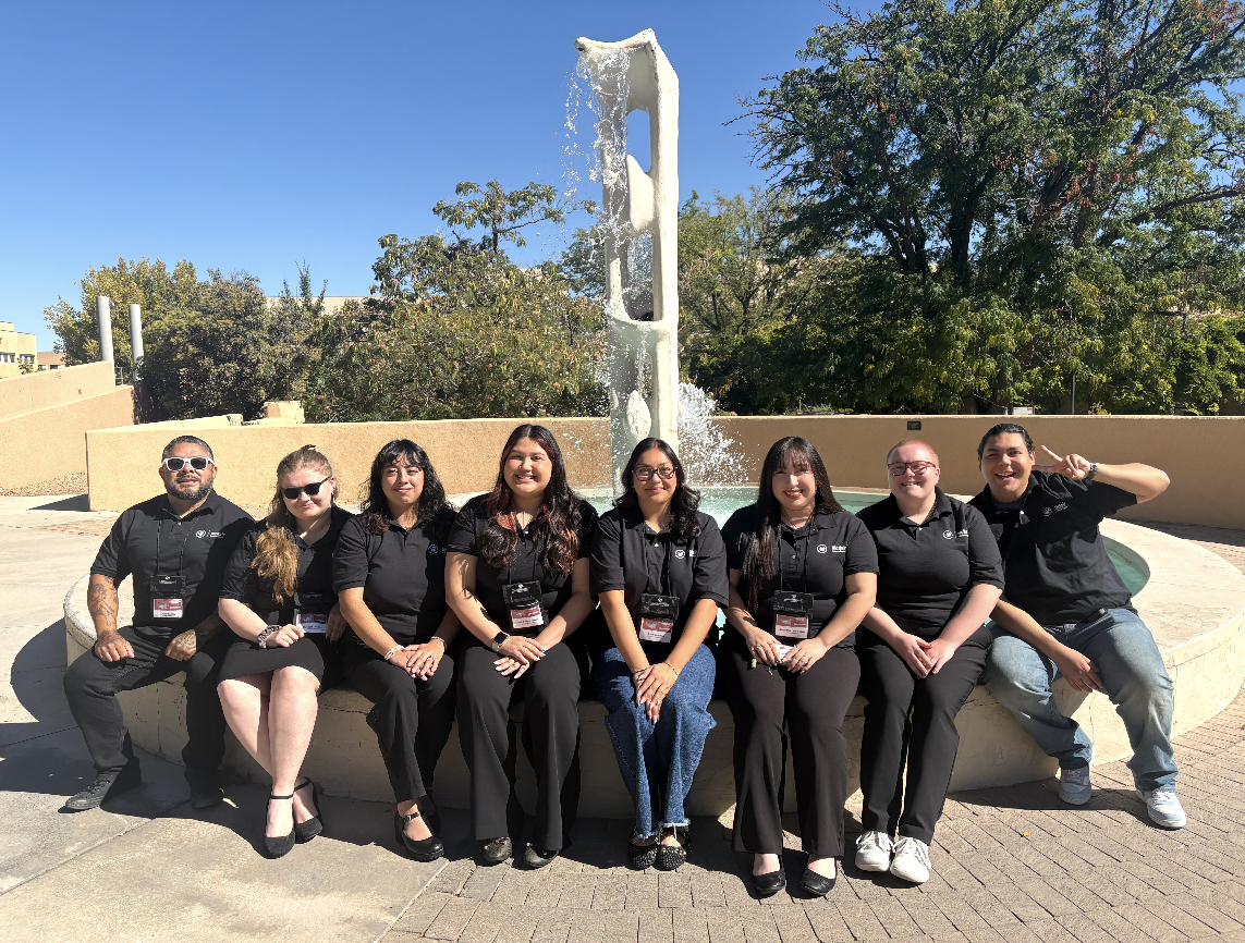 Group picture of students at the university of new mexico mcnair conference