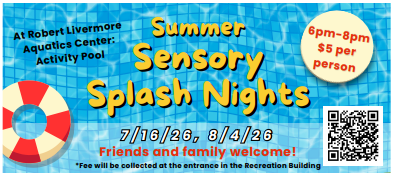 Summer Sensory Splash July 16 and August 4