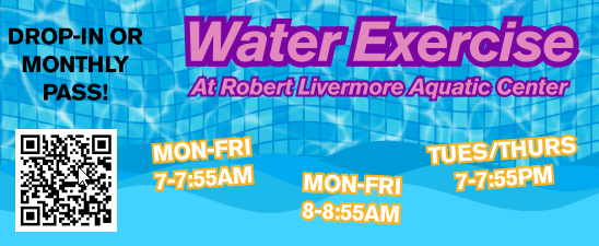 Water Exercise Mon - Fri or Tue Thur at the pool