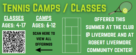 A variety of Tennis Camps and Classes offered over summer