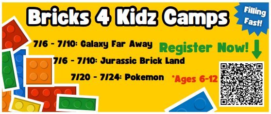 Bricks for Kids camps filling fast, fun themes for summer