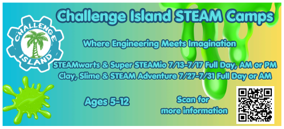 Challenge Island STEAM Camps for summer