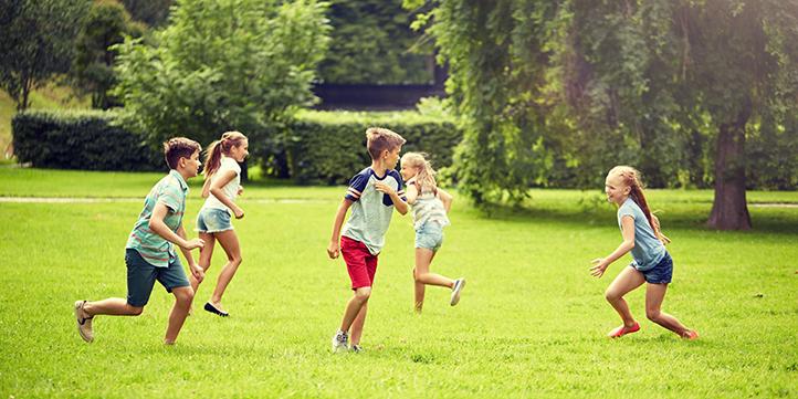 kids playing outside