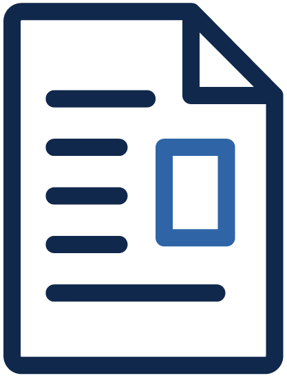 paper with blue box