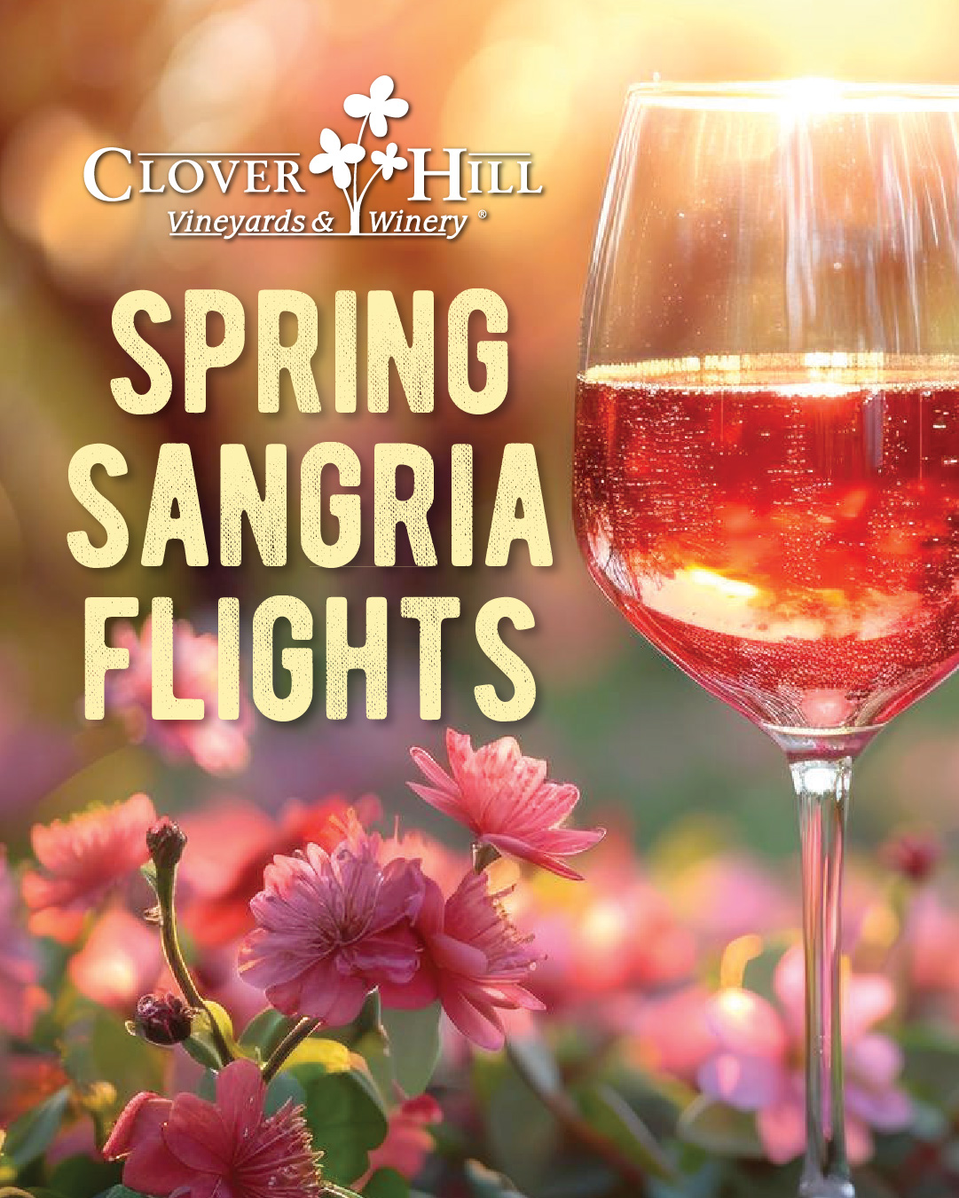 Clover Hill Vineyards & Winery Spring Sangria Flights