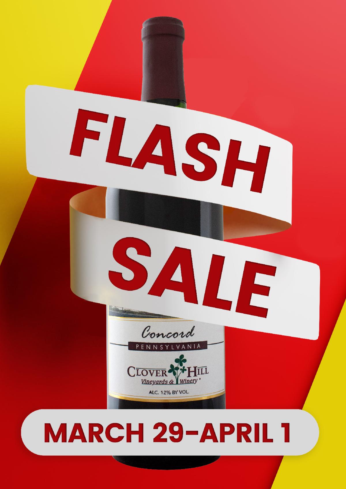 Clover Hill Winery Flash Sale March 29-April 1, 2026