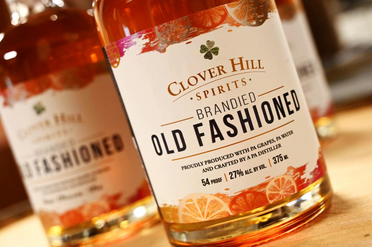 Bottle of Clover Hill Spirits Brandied Old Fashioned