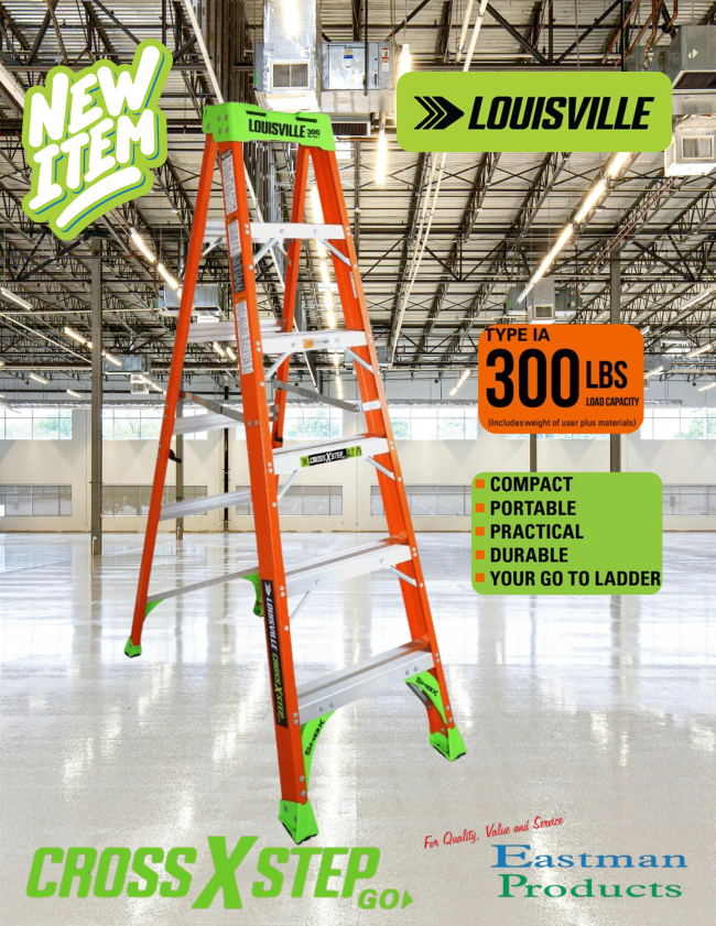 NEW CROSS STEP GO LADDER BY LOUISVILLE LADDER