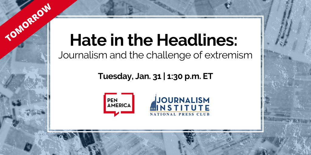 Tomorrow is Hate in the Headlines: Journalism and the challenge of extremism